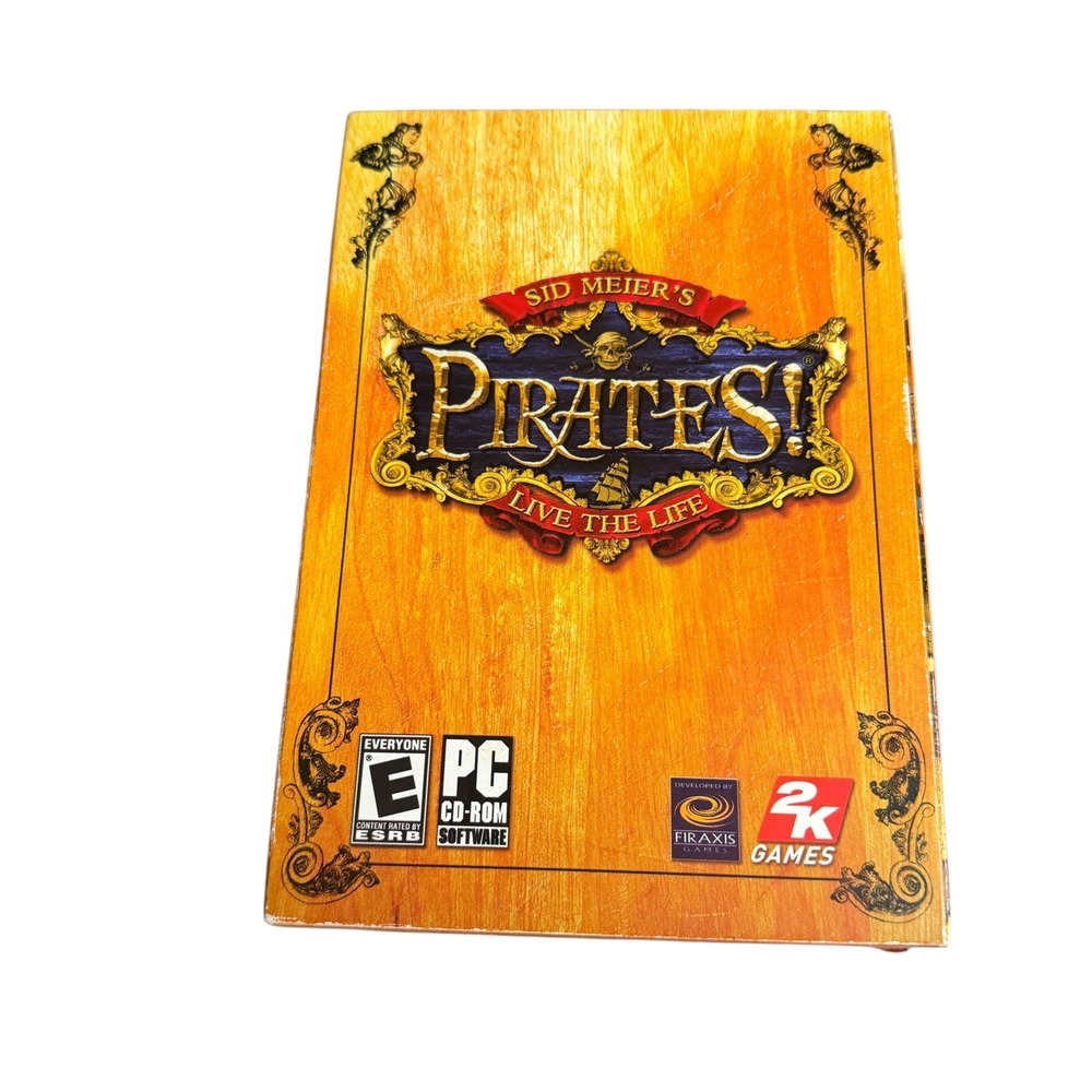 Sid Meiers Pirates Live the Life PC CD-ROM Big Box Firaxis 2K Games‎ 2004